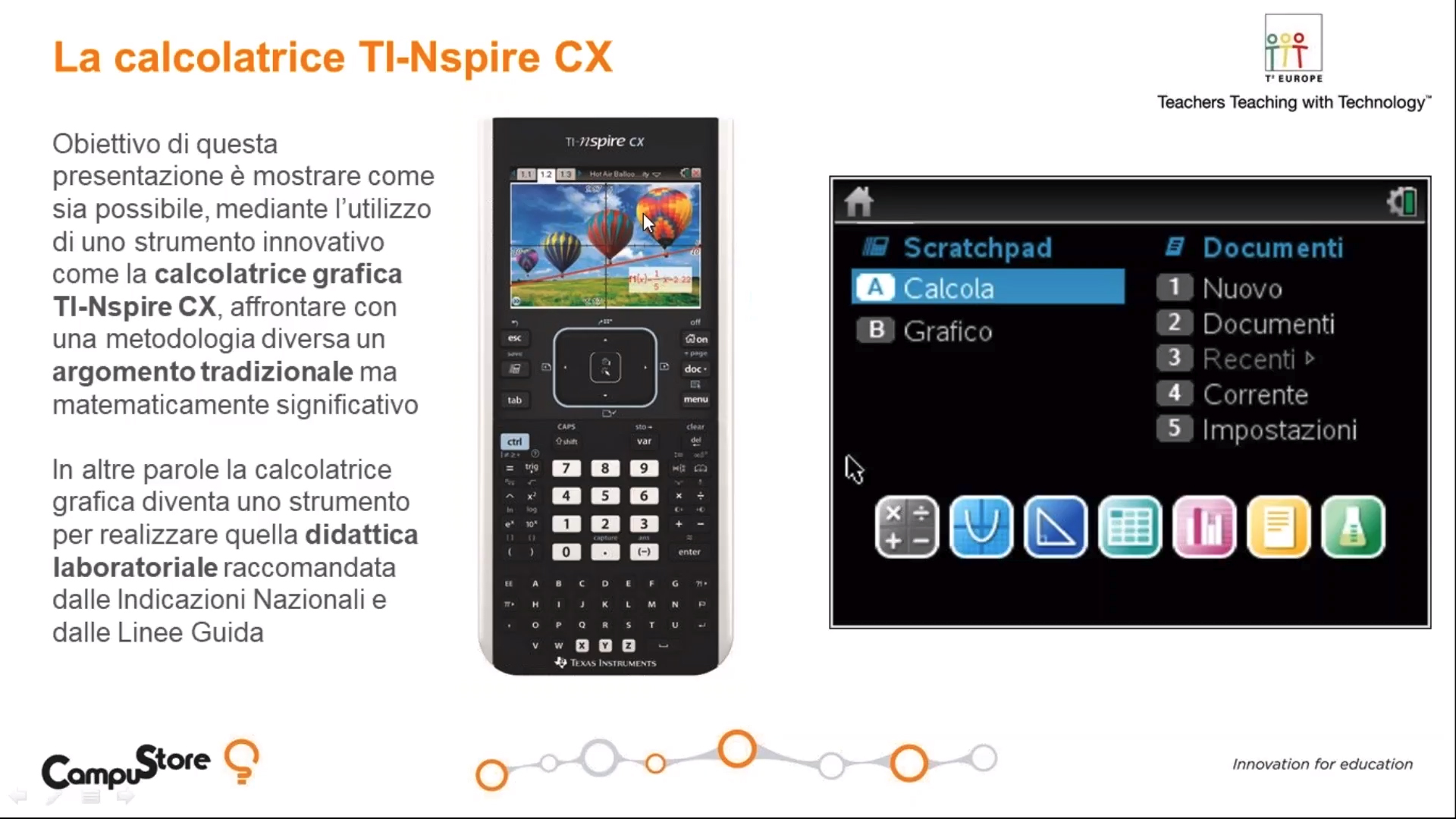 Calcolatrice Grafica Texas Instruments TI-Nspire CX II-T - Per Scuola E Università (5808840)