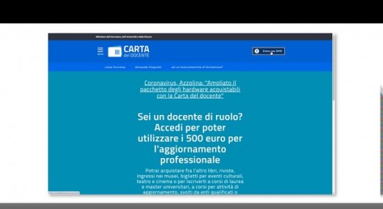 Guida all’acquisto con Carta del docente sul sito CampuStore