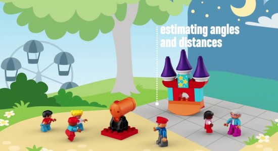 LEGO Education STEAM Park: stimare angoli e distanze e capire causa ed effetto.
